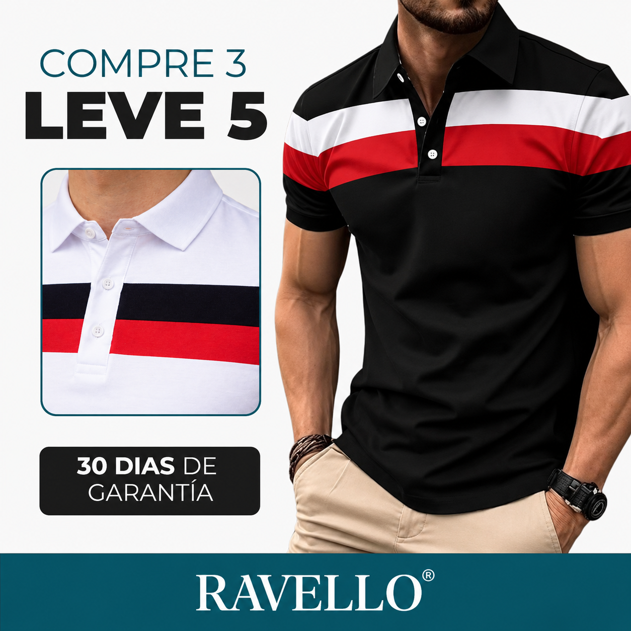 [Leve 5 e Pague 3] Camisa Masculina Lenox Premium em Algodão | Presença e Sofisticação