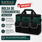 Mini Motosserra Elétrica Portátil + 4 Baterias e Bolsa de Ferramentas Grátis